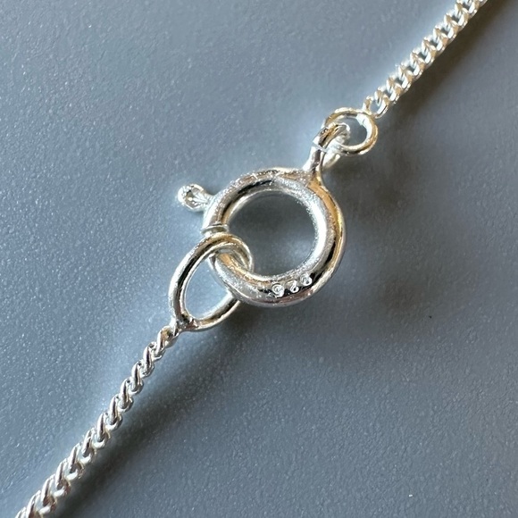 Sterling Silver Twisted Bar Necklace - Picture 5 of 11